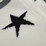 Pantalon court à cordon de serrage et motif étoile à cinq branches 