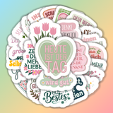 25 Stück Aufkleber mit inspirierenden Sprüchen