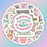 25 Stück Aufkleber mit positiver Energie und inspirierenden Sprüchen