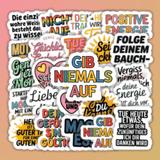 25 Aufkleber mit inspirierenden Sprüchen
