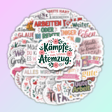 25 Stück Aufkleber mit inspirierenden Sprüchen