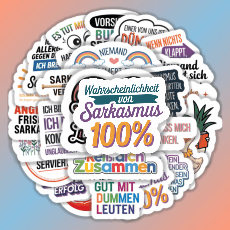 25 Stück Aufkleber mit inspirierenden Sprüchen