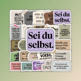 25 Stück Aufkleber mit inspirierenden Sprüchen