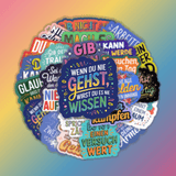 25 Stück Aufkleber mit inspirierenden Sprüchen