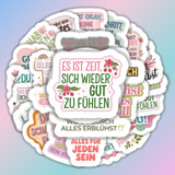 25 Stück Aufkleber mit positiver Energie und inspirierenden Sprüchen