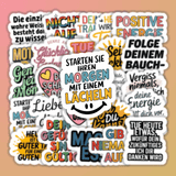 25 Aufkleber mit inspirierenden Sprüchen