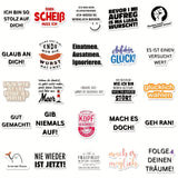 50 Stück Aufkleber mit sarkastisch-humorvollem Thema