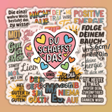 25 Aufkleber mit inspirierenden Sprüchen