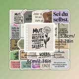 25 Stück Aufkleber mit inspirierenden Sprüchen
