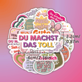 25 Stück Aufkleber mit inspirierenden Sprüchen