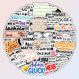 50 Stück Aufkleber mit sarkastisch-humorvollem Thema