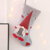 Fluffy no face doll applique socks decor