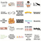 50 Stück Aufkleber mit sarkastisch-humorvollem Thema