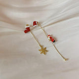 Irregular pendant christmas tree decor drop earrings