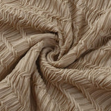 Robe midi texturée fendue à manches longues évasées et épaules dénudées 