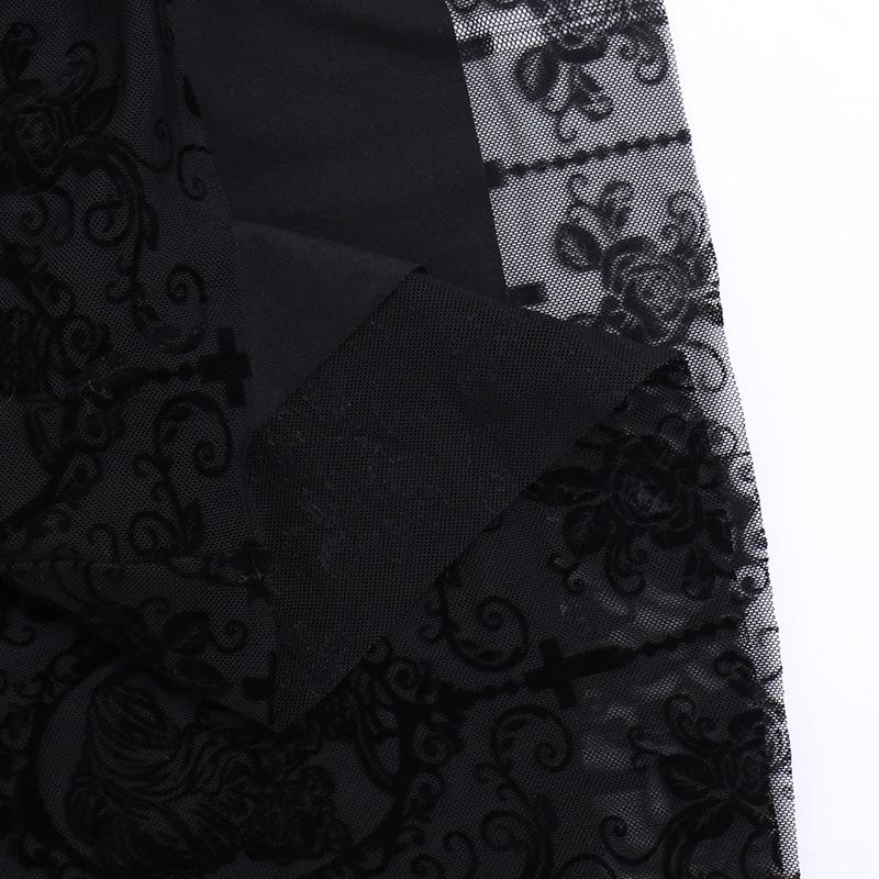 Vestido largo camisola liso con escote en U, estampado cruzado y espalda descubierta 
