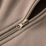Drawstring zip-up hollow out medium rise sports pants
