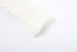 Off shoulder long sleeve fluffy zip-up solid top