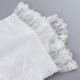 Haut caraco corset à lacets avec ourlet en dentelle et épaules dénudées 