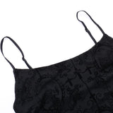 Vestido largo camisola liso con escote en U, estampado cruzado y espalda descubierta 