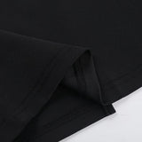 Self tie hollow out crewneck slit solid midi dress