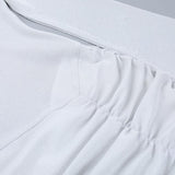Off shoulder long sleeve ruched mini dress