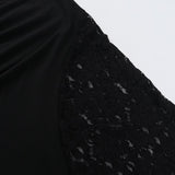 Lace v neck halter self tie ruched maxi dress