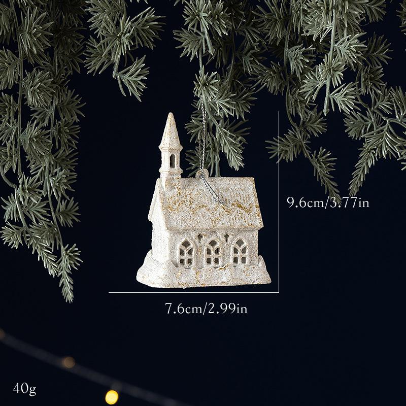 Decoración de árbol de Navidad con lazo blanco