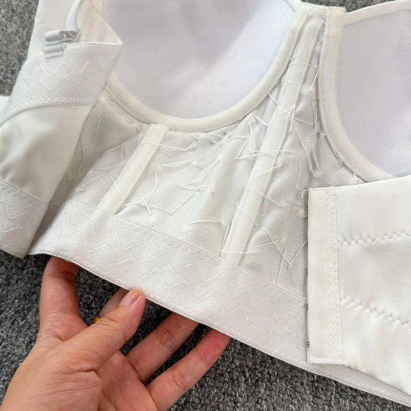 Haut camisole dos nu à boutons et col en V 