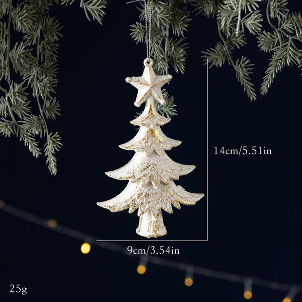 Décoration de sapin de Noël avec nœud blanc