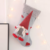 Fluffy no face doll applique socks decor