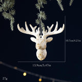 Decoración de árbol de Navidad con lazo blanco