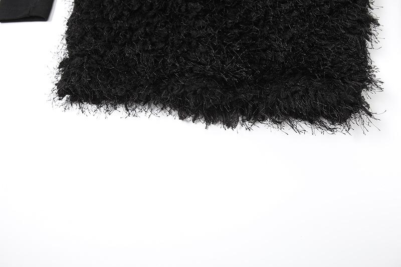 Robe mini tube dos nu à imprimé floral duveteux 