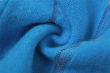 Minivestido de patchwork de malla de punto con cuello redondo 