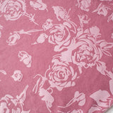 Vestido largo de terciopelo con estampado floral, escote en V y dobladillo de encaje 