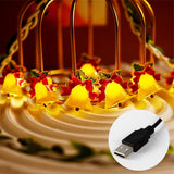 Guirlande lumineuse décorative en forme de cloche en forme de nœud papillon