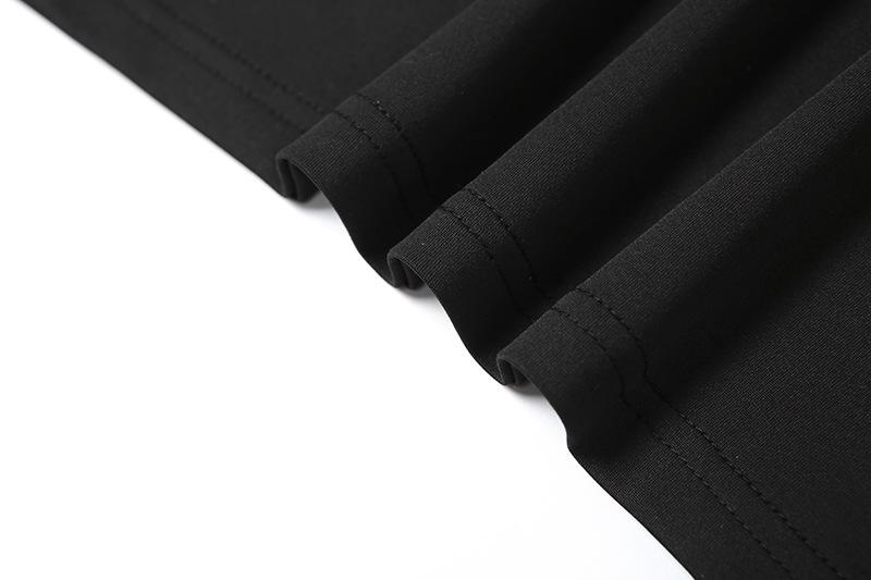 Ruched hollow out crewneck solid maxi dress