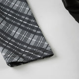 Top de manga larga con estampado de rayas, cuello en V y lazo 