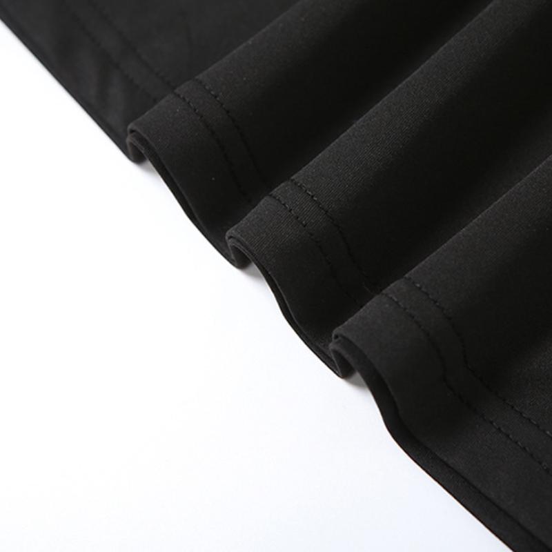 Ensemble mini-jupe dos nu en maille creuse irrégulière 
