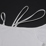 Long sleeve one shoulder hollow out solid top