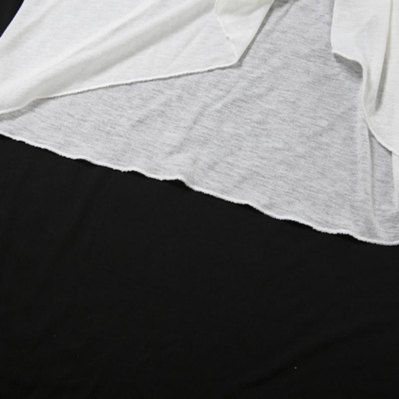Long sleeve off shoulder irregular ruched top