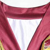 Ensemble jupe longue à manches longues et col en V avec imprimé boutonné 