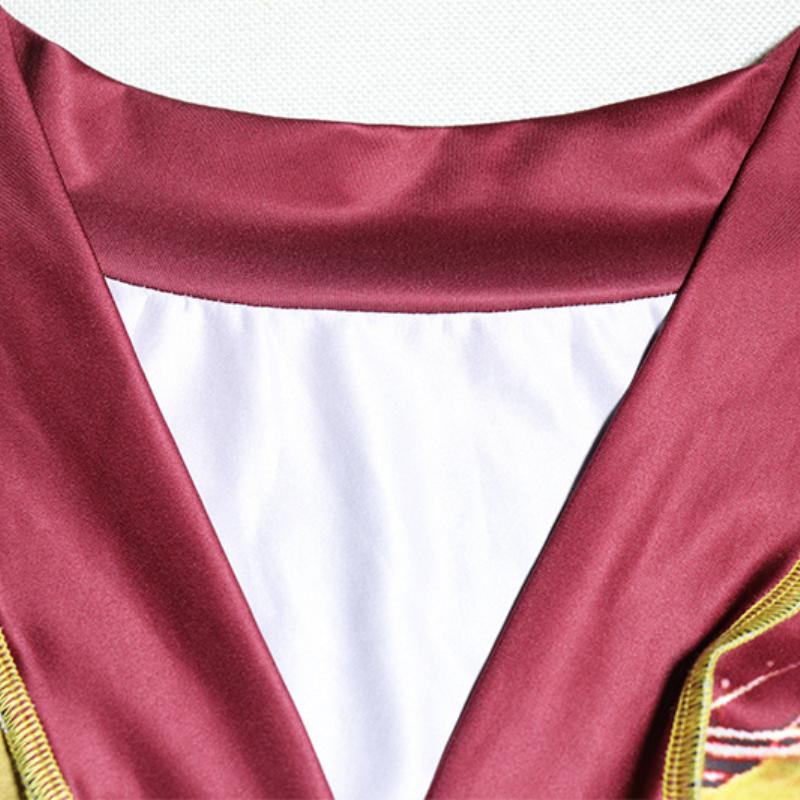 Ensemble jupe longue à manches longues et col en V avec imprimé boutonné 